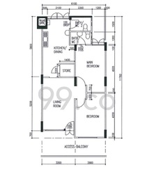 Blk 687 Hougang Street 61 (Hougang), HDB 3 Rooms #217697201